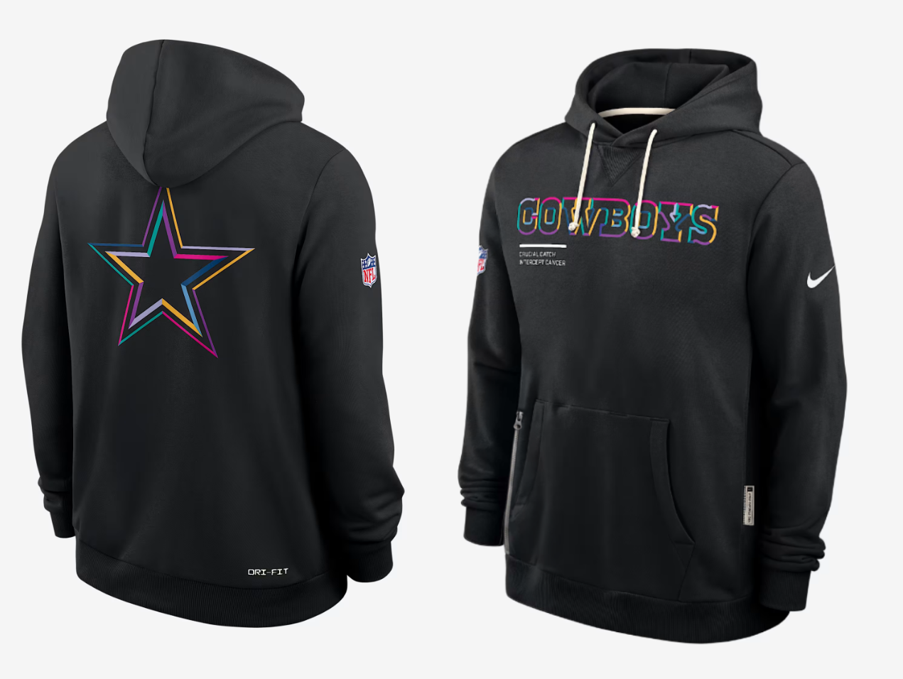 Men Dallas Cowboys black 2025 Nike NFL hoodie